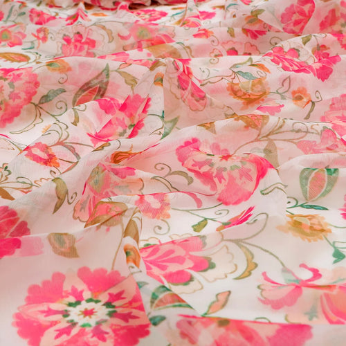 FAB VOGUE Studio Digital Printed Chiffon Fabric -  Floral Delight – 70a4408copy2