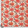 FAB VOGUE Studio -  Kota Doria Digital Printed  Polyester Fabric (Red Floral) - Sold by Meter – 70a4440copy2