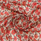 FAB VOGUE Studio -  Kota Doria Digital Printed  Polyester Fabric (Red Floral) - Sold by Meter – 70a4441copy2