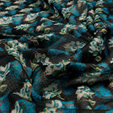 FAB VOGUE Studio Digital Printed Kota Doria Fabric - Blue Floral – 70a4448copy2