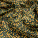 FAB VOGUE Studio Digital Printed Kota Doria Fabric - Floral,  Green & Gold – 70a4460copy2
