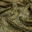FAB VOGUE Studio Digital Printed Kota Doria Fabric - Floral,  Green & Gold – 70a4460copy2