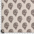 FAB VOGUE Studio Digital Printed Kota Doria Fabric - Black & White Paisley Design – 70a4470copy2