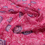 FAB VOGUE Studio Digital Printed Kota Doria Fabric - Pink Floral – 70a4498copy2