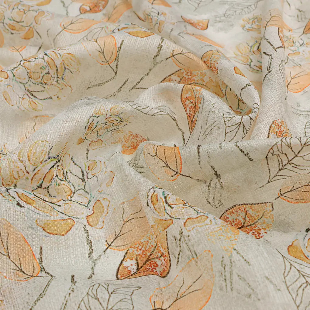 FAB VOGUE Studio Kota Doria Digital Printed Fabric - Elegant Floral Design – 70a4503copy2