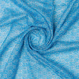 FAB VOGUE Studio Kota Doria Digital Printed Fabric - Blue Floral – 70a4517copy2