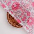 FAB VOGUE Studio Digital Printed Kota Doria Fabric - Pink Floral - 43 Inch – 70a4524copy2
