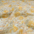 FAB VOGUE Studio Digital Printed Kota Doria Fabric - Yellow Floral Print – 70a4533copy2
