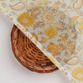 FAB VOGUE Studio Digital Printed Kota Doria Fabric - Yellow Floral Print – 70a4534copy2