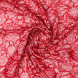 FAB VOGUE Studio Kota Doria Digital Printed Fabric - Red Floral – 70a4537copy2