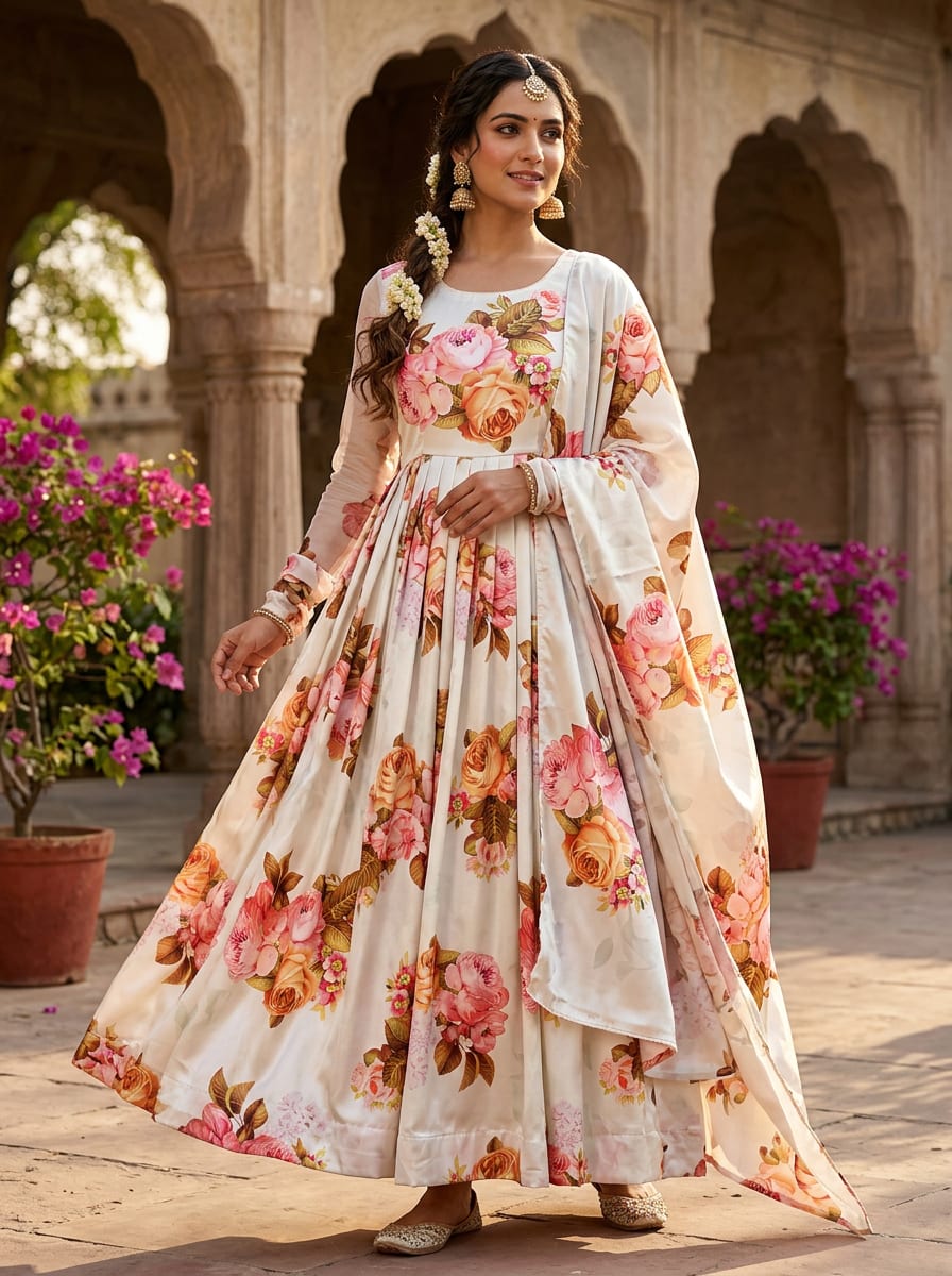 A Print That Blooms with Romance