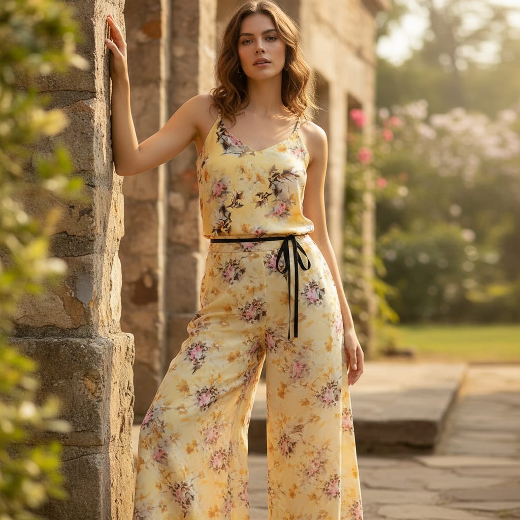 Coolest Watercolour Paper Art Of Flower Digital Printed Fabric - Silk Crepe