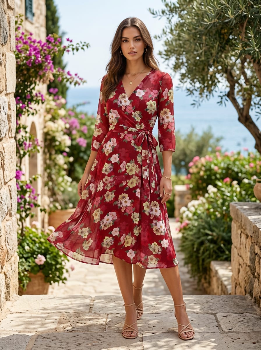 A Vibrant Red, Alive with Blossoms