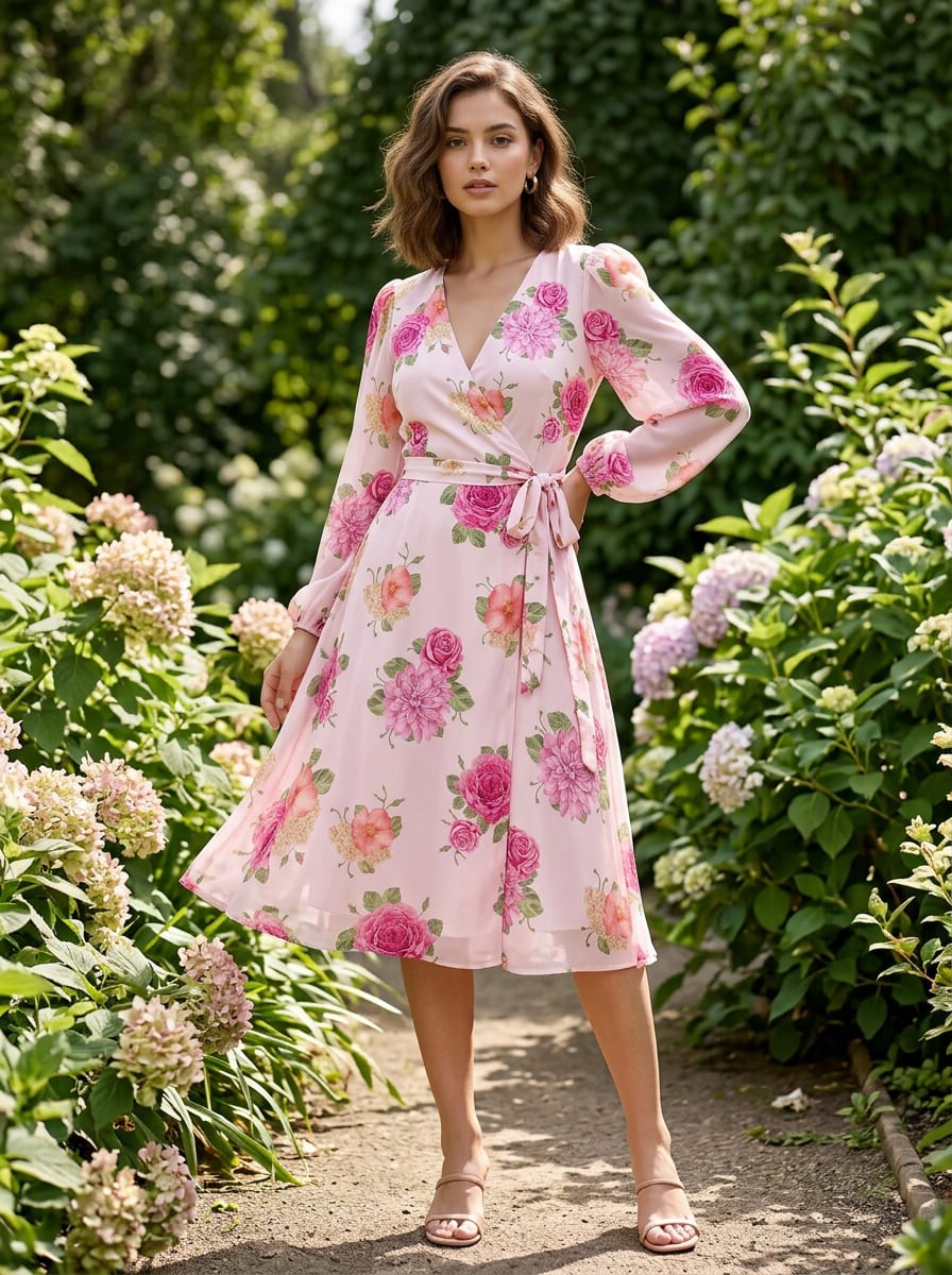 A Summer Garden in Watercolor Hues