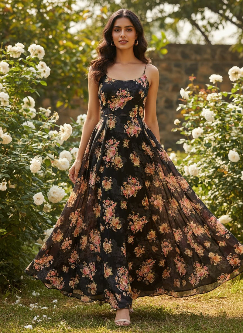 Unique Seamless Multitype Flower Digital Printed Fabric - Weightless