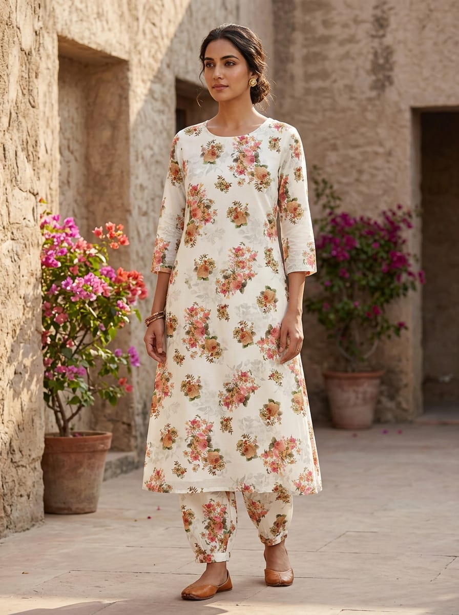 A Print with Painterly, Vintage Charm
