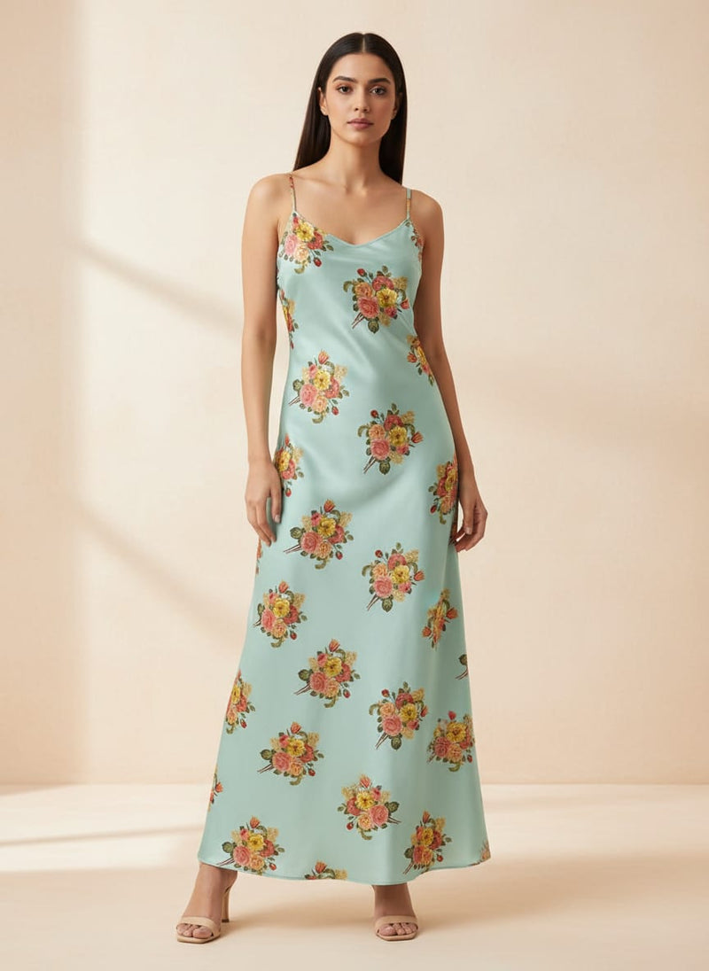 Decorative Peony Roses With Daisy Flower Digital Printed Fabric - Japan Satin