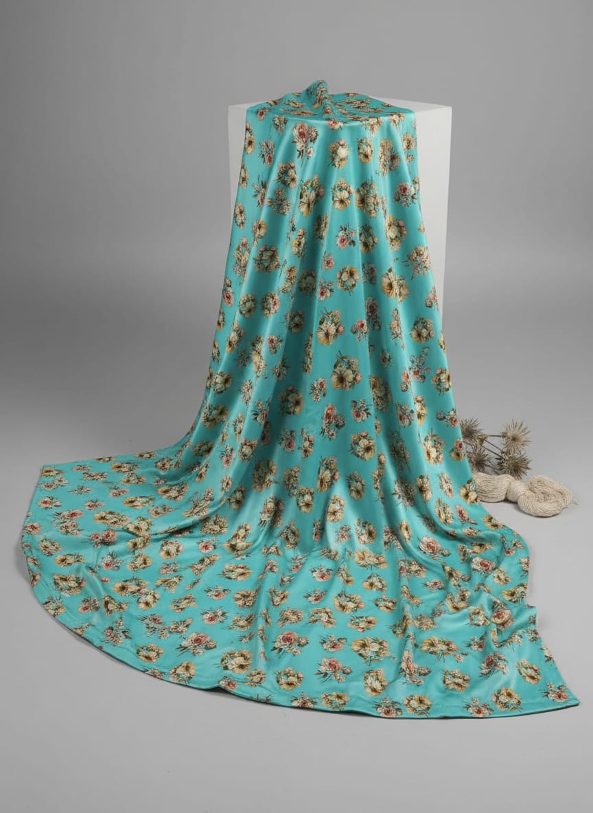 A Classic Floral, Reimagined in Teal