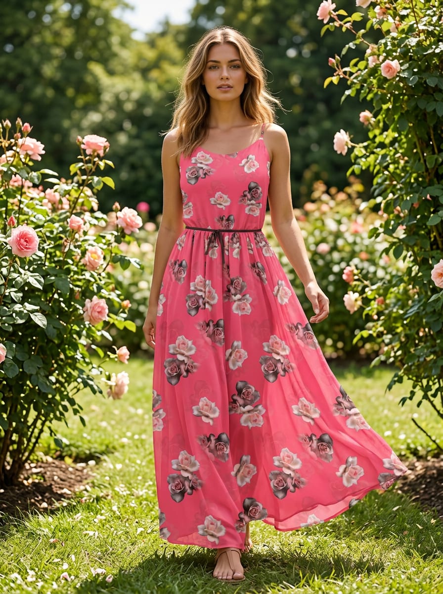 A Rose Print, Rendered in Perfect Detail