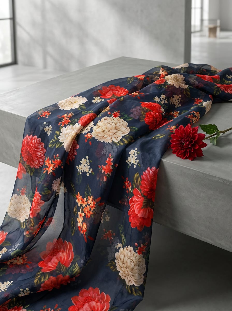 Where Bold Blooms Meet Midnight Blue