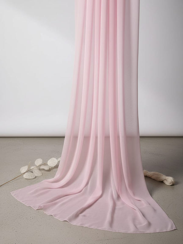 Baby Pink Colour Pure Organza Plain Dyed Fabric
