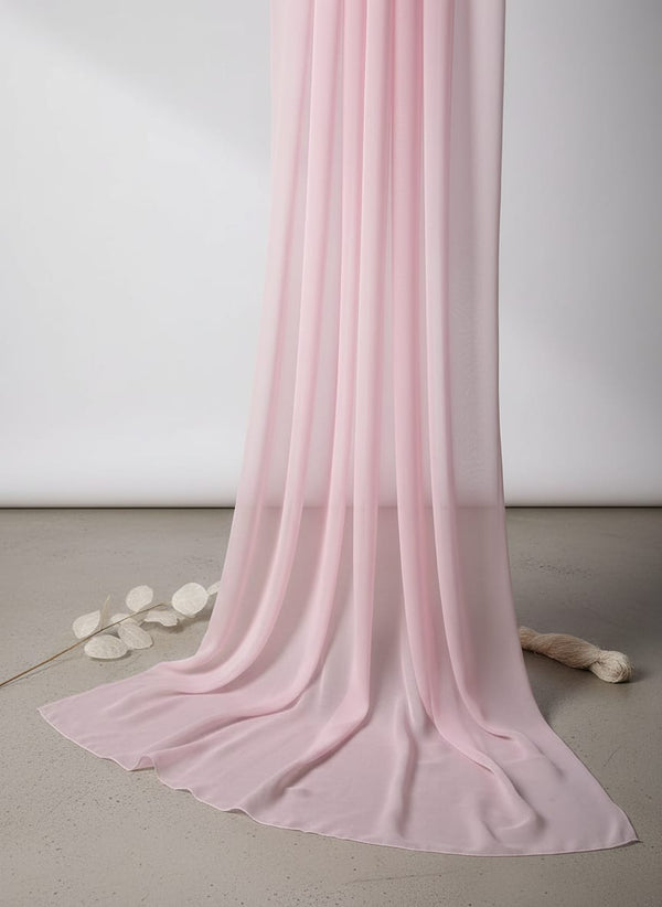 Baby Pink Colour Pure Organza Plain Dyed Fabric - Fabric Editorial Studio Flatlay Lookbook - PLOR-0-PL2019-108