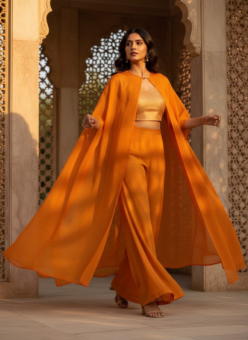 Mustard Yellow Colour Pure Organza Plain Dyed Fabric