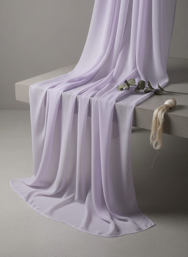 Lavender Colour Pure Organza Plain Dyed Fabric - Fabric Editorial Studio Flatlay Lookbook - PLOR-0-PL2008-108