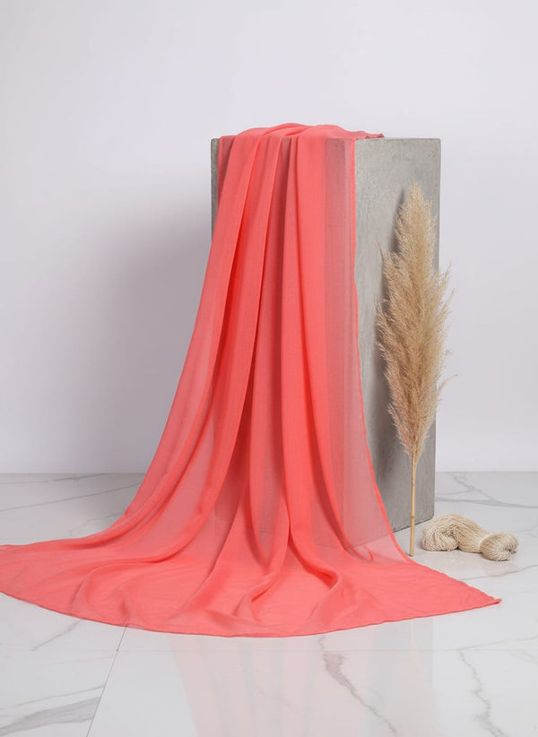 Light Gajari Colour Pure Chinon Plain Dyed Fabric - Fabric Editorial Studio Flatlay Lookbook - PLPC-0-PL1951-108