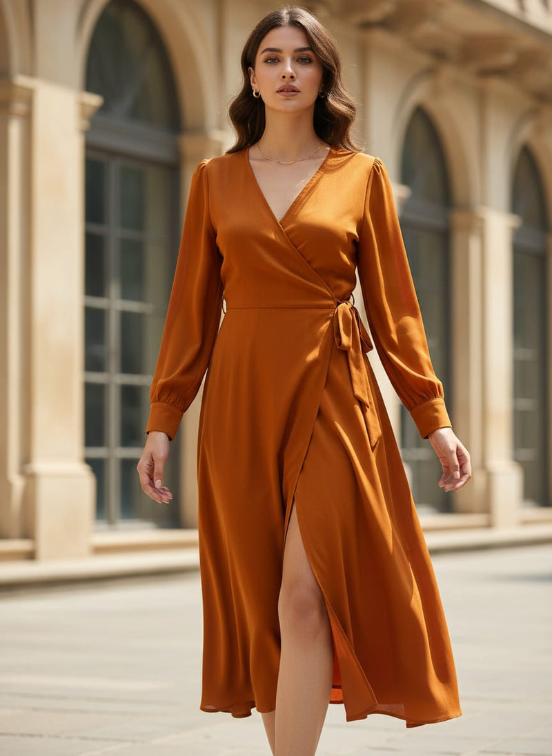 Mustard Yellow Colour Pure Crepe Plain Dyed Fabric