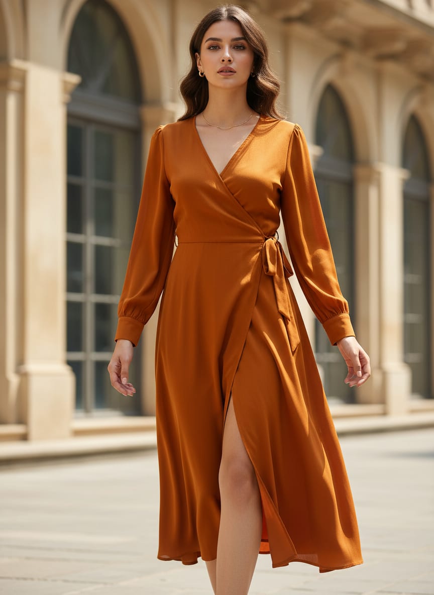 Mustard Yellow Colour Pure Crepe Plain Dyed Fabric