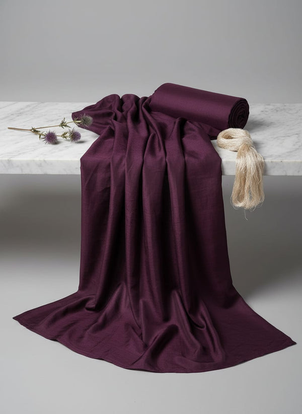 Wine Colour Upada Silk Plain Dyed Fabric - Fabric Editorial Studio Flatlay Lookbook - PLUS-0-PL1915-110