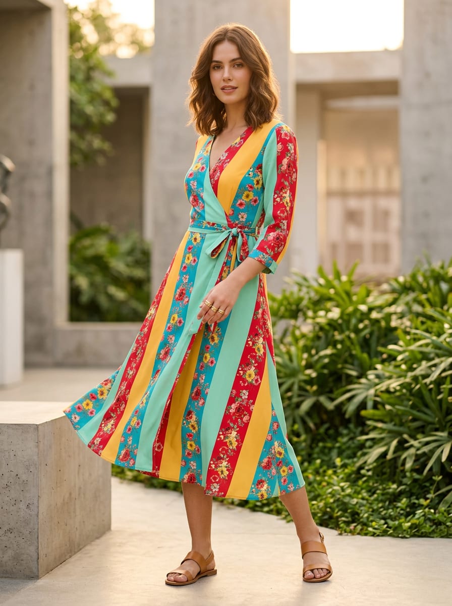 Where Bold Stripes Meet Classic Blooms