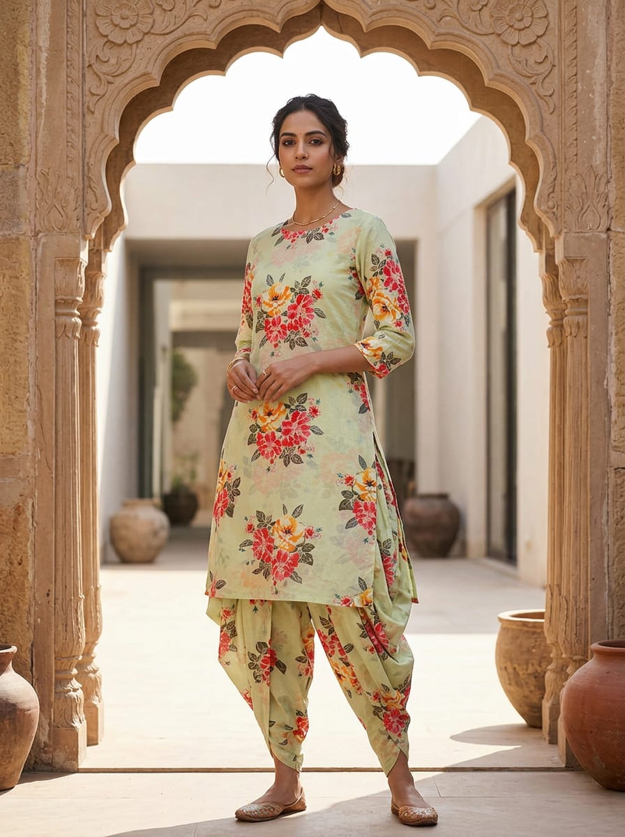 A Garden Painted on Soft Cotton