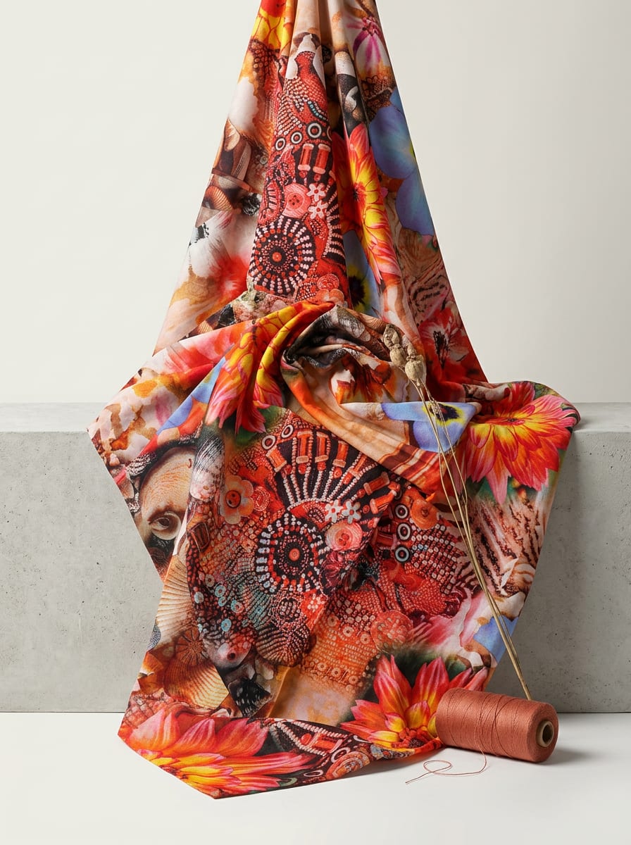 A Woven Collage of Craft and Nature