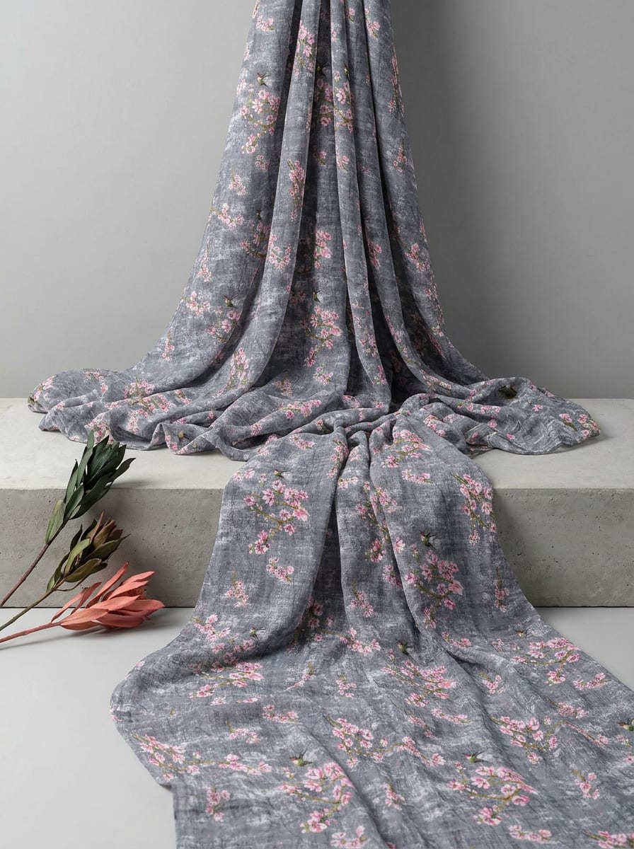 Where Delicate Blossoms Meet Modern Texture