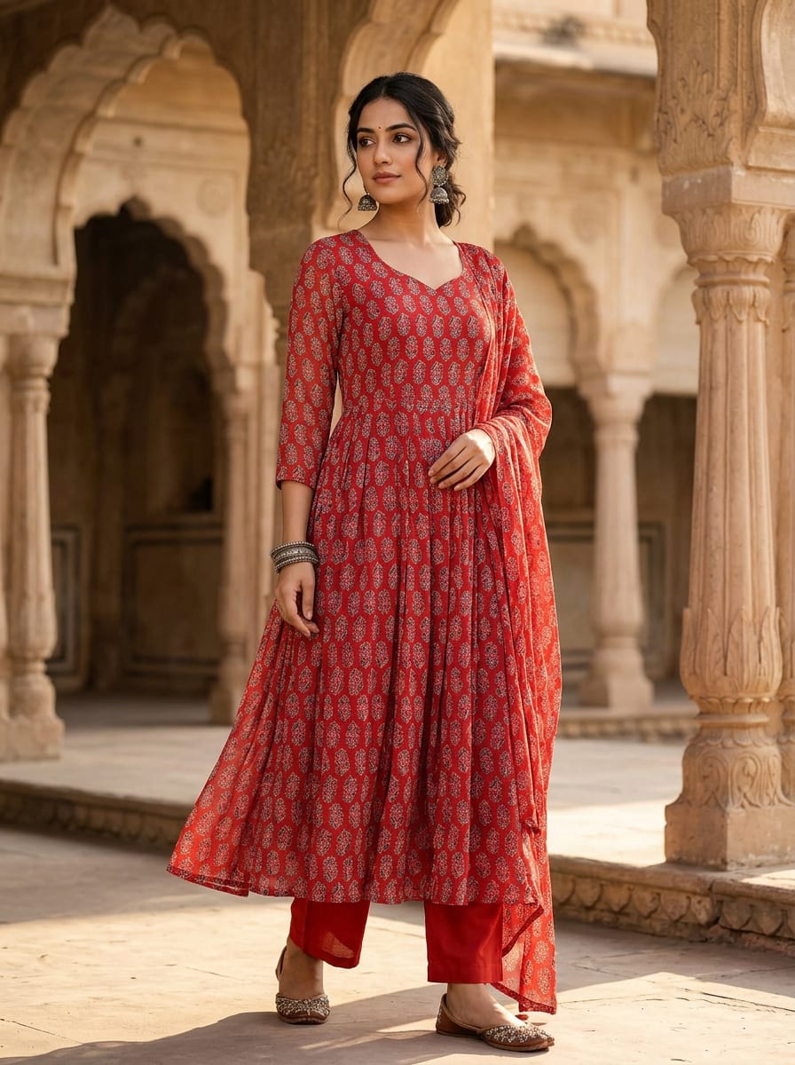 A Classic Motif, Rendered in Red