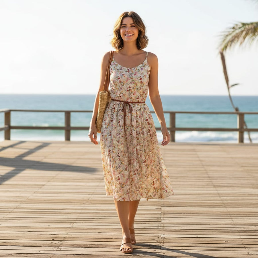 white christmas dresses Buy Blue Handprinted Shift Dress | Dresses main image 1