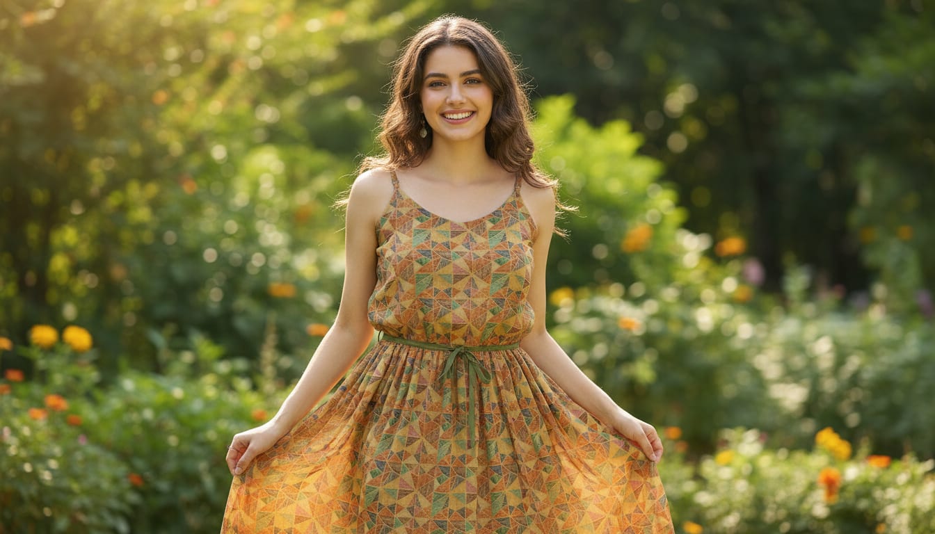 Multicolor Abstract Pure Georgette Printed Fabric Material