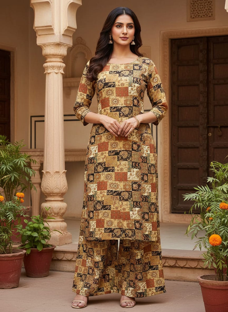 Multicolor Jecobean Floral Pure Cotton Printed Fabric Material