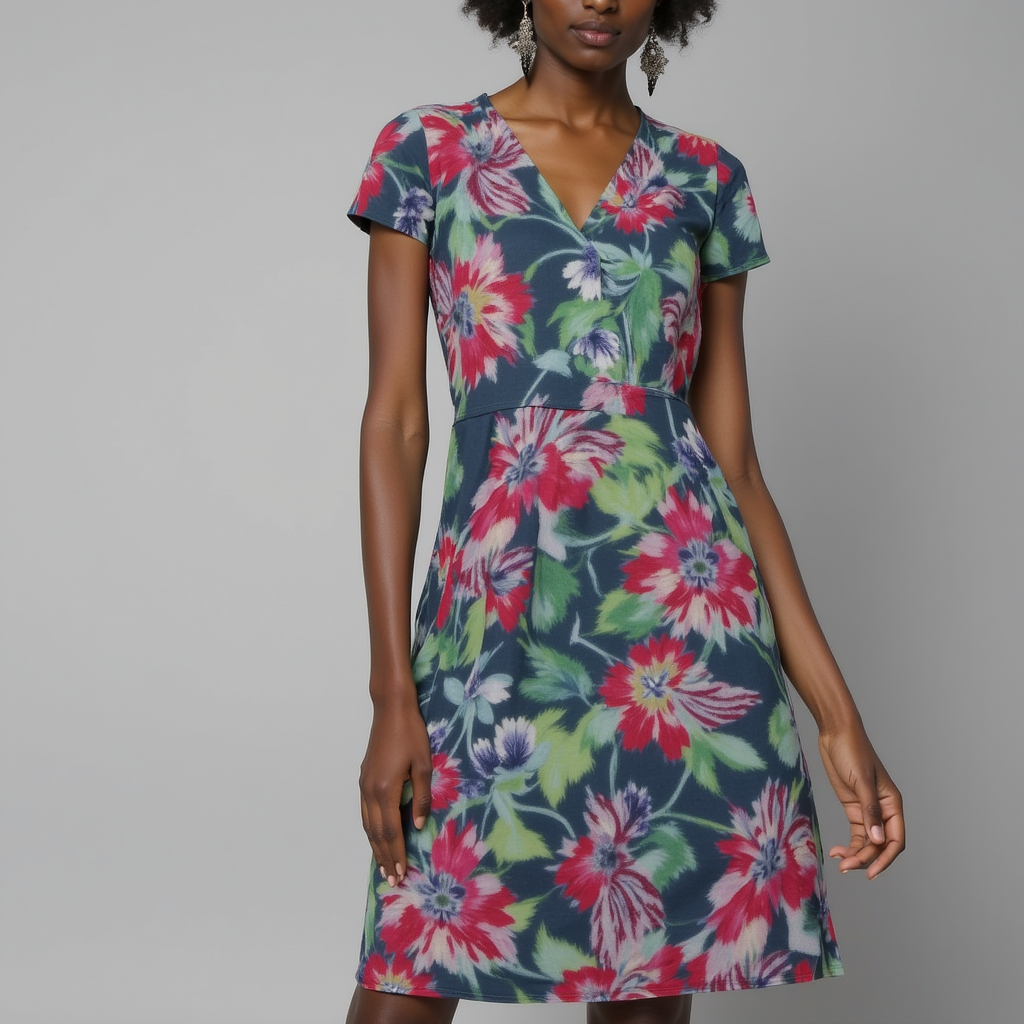 Multicolor Floral Printed Kota Doria Fabric