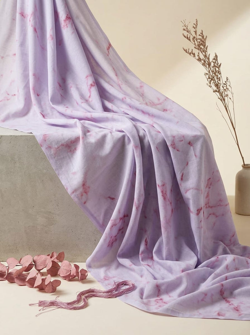 Pink Marble Abstract Pure Cotton Digital Printed Fabric