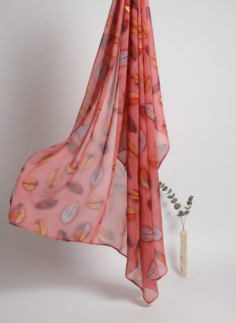 Candy Leaves Weightless Printed Fabric