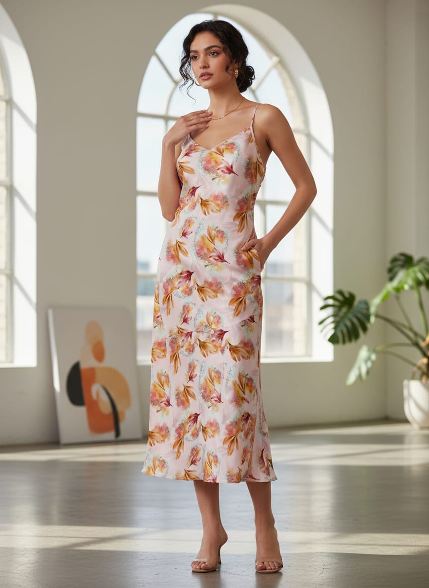 Where Watercolor Meets Woven Satin