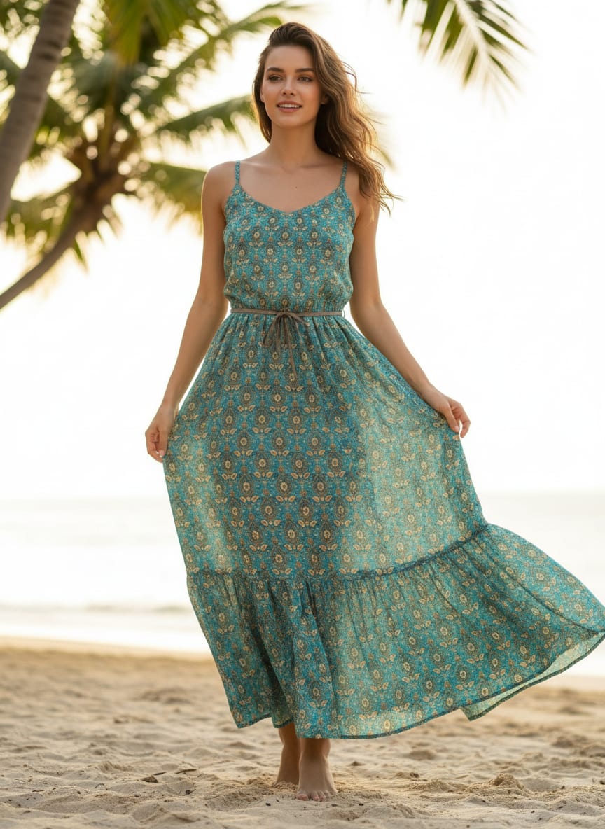 Island Dream Ogee Weightless Printed Fabric
