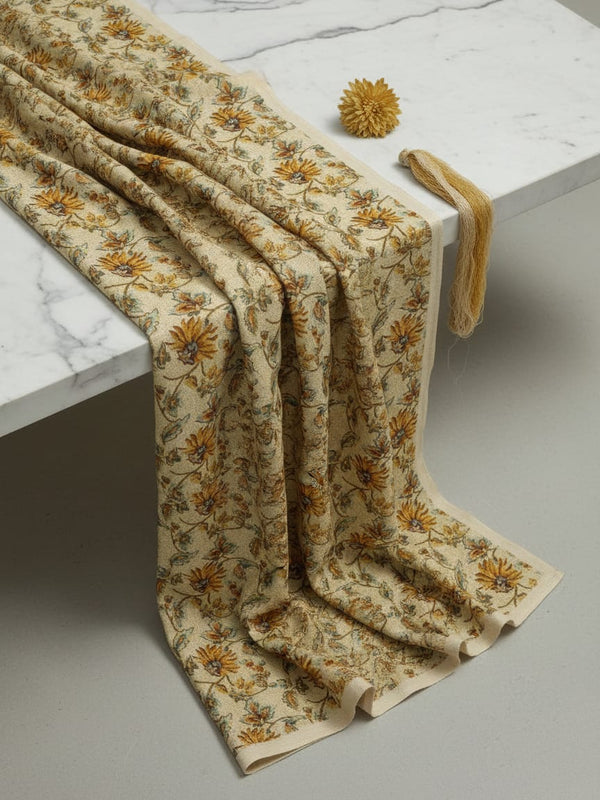 Sandstone Western Pashmina Printed Fabric