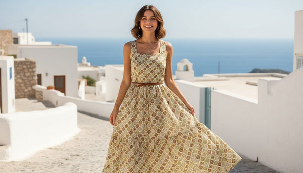 Pista Marrocan Weightless Printed Fabric - alternate view