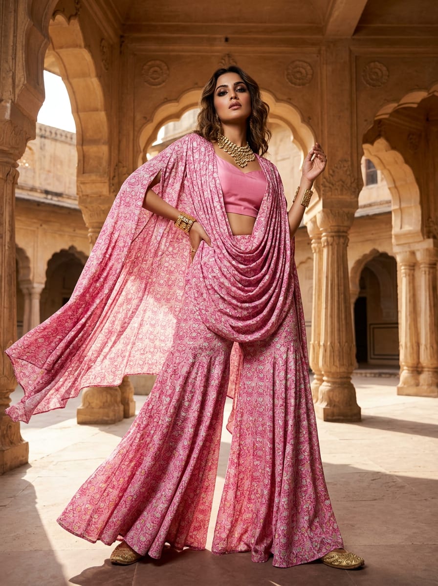 A Classic Jaal, Painted in Pink