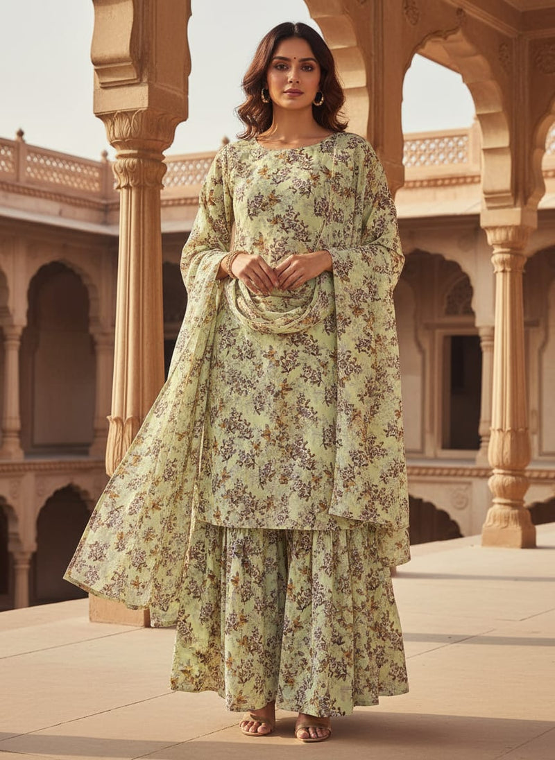 Pista Flower Weightless Printed Fabric