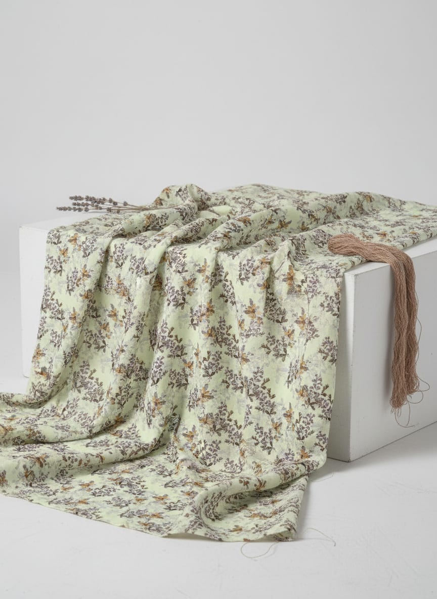 Pista Flower Weightless Printed Fabric